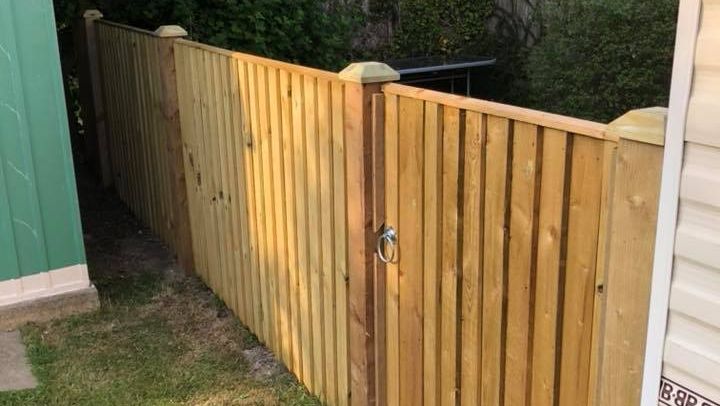 new fence and gate
